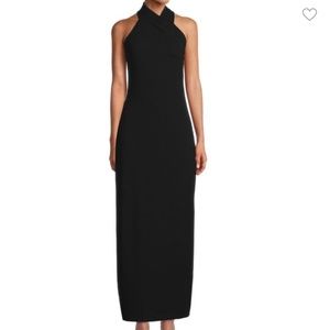 Rachel Roy Harland Halter Gown Black Tie Formal Dress M